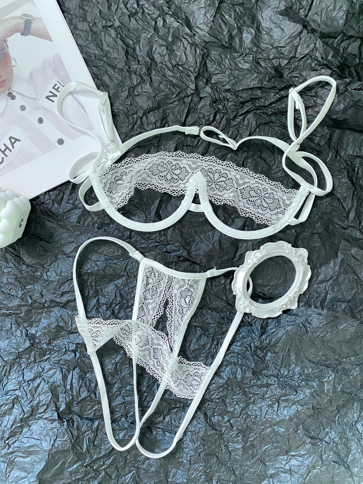 White lace underwear LIN06