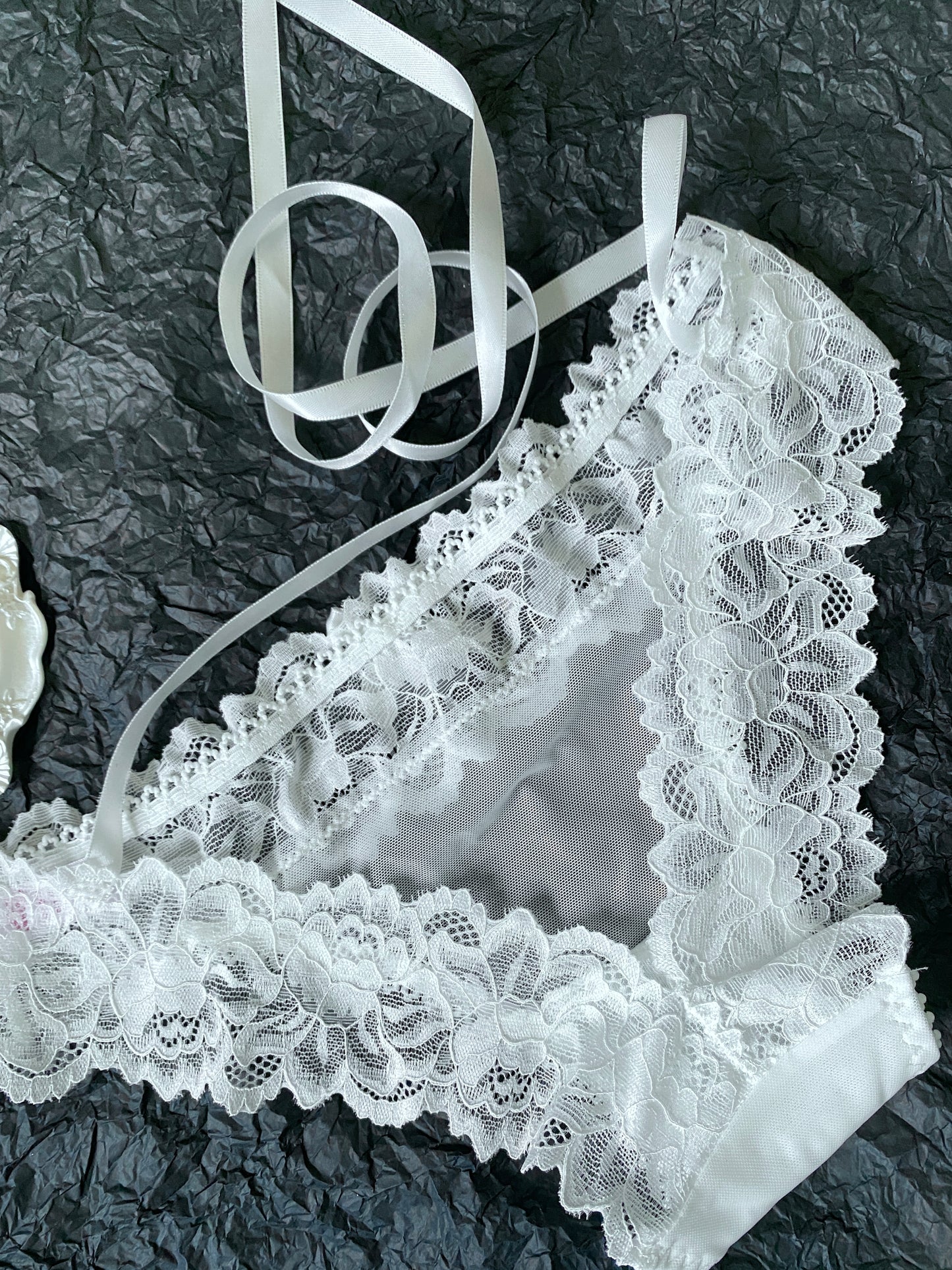 White Lace Strappy Panty