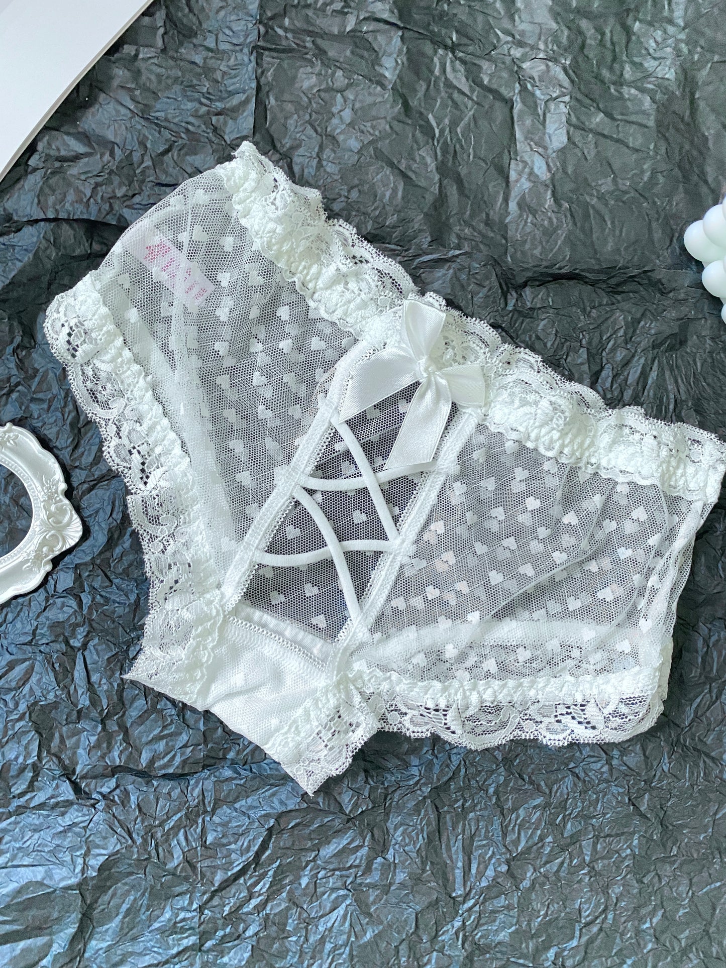 White Cut-out Lace Panty